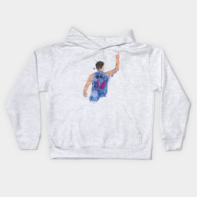 Tyler Herro Paint Splatter Art Kids Hoodie by slawisa